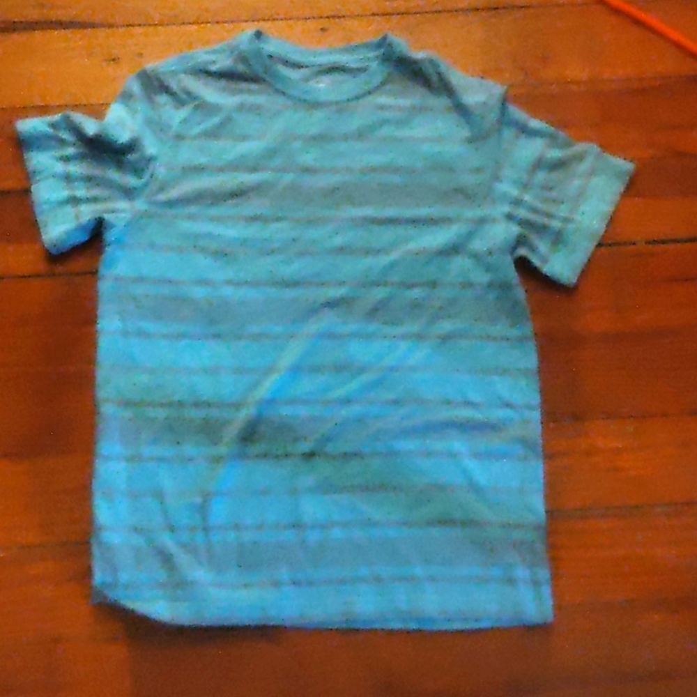 Grey and blue shirt sleeve Tee